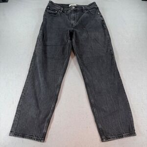Abercrombie Curve Love Mom Jeans Womens 29‎ Black High Rise short